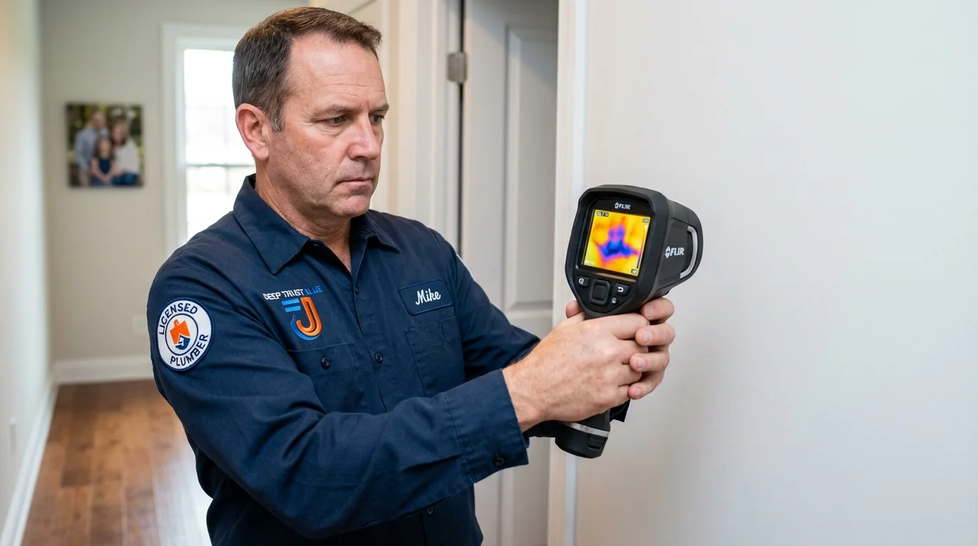 Thermal imaging leak detection by Johns Plumbing LLC in Sherwood